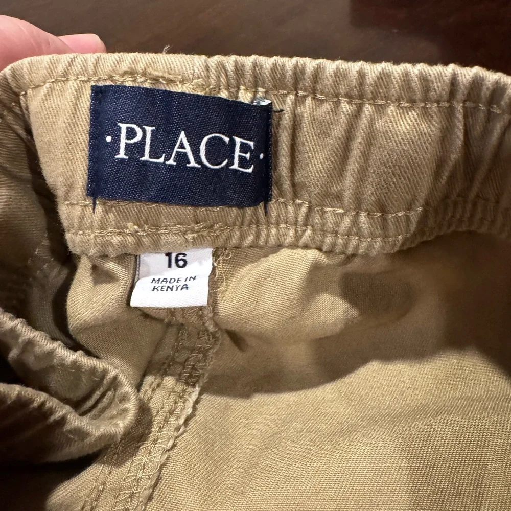 The Children's Place Tan Cargo Pants big Boy Boy size 16